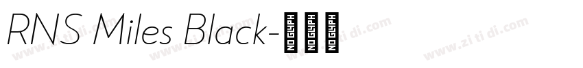 RNS Miles Black字体转换